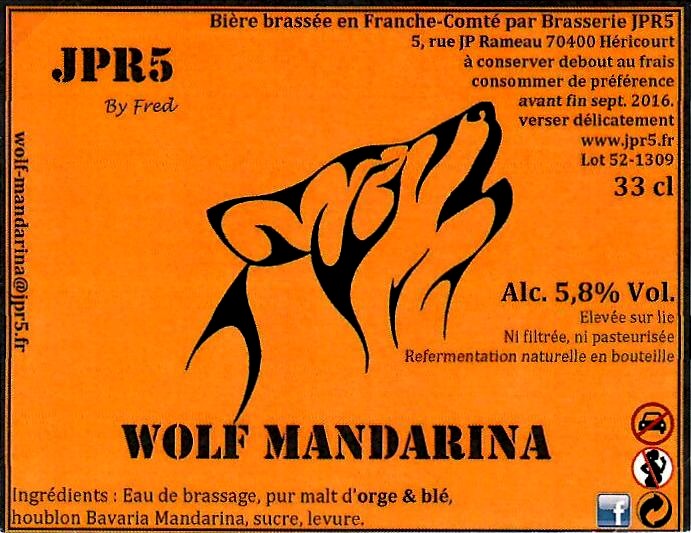 Etiquette BRASSERIE JPR5 13