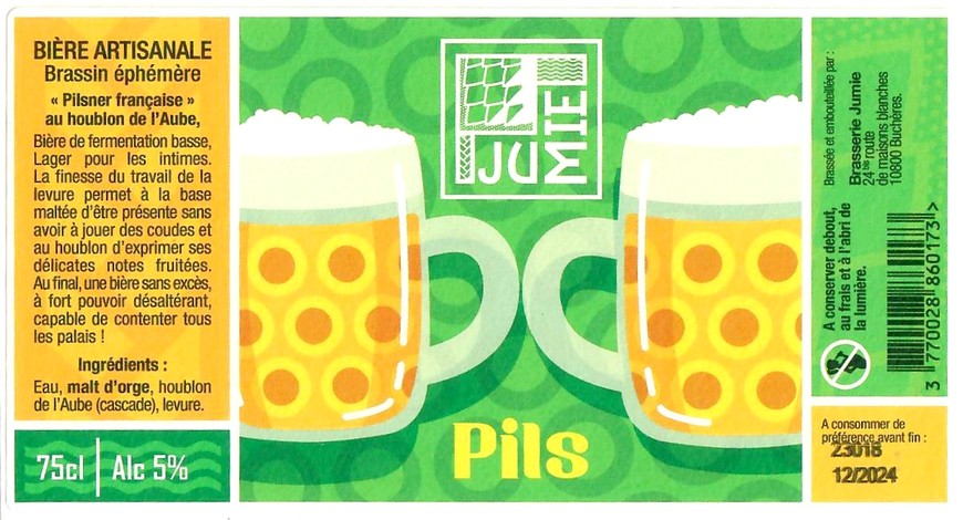 Etiquette BRASSERIE JUMIE 01