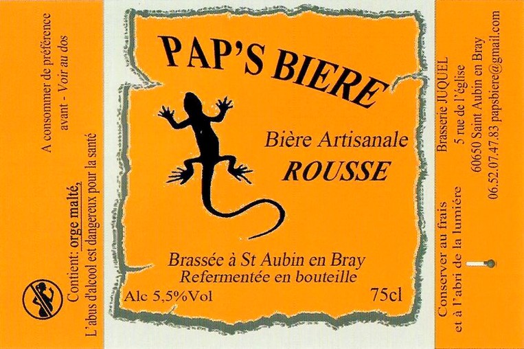 Etiquette BRASSERIE JUQUEL 18