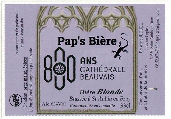 Etiquette BRASSERIE JUQUEL 20