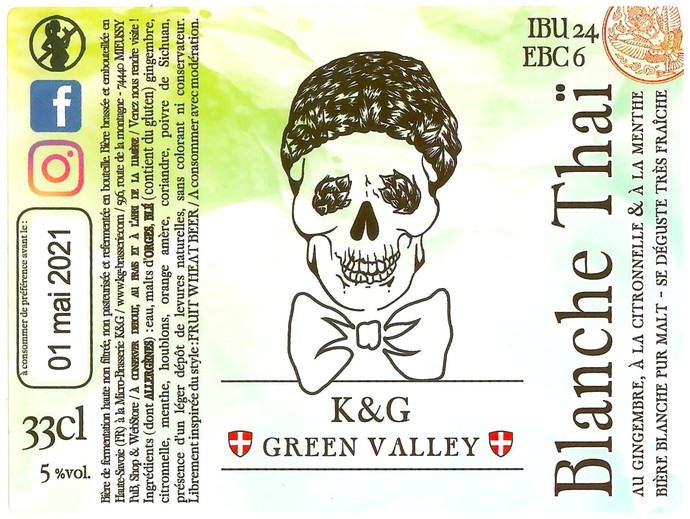 Etiquette BRASSERIE K&G GREEN VALLEY 19