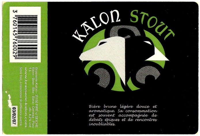 Etiquette BRASSERIE KALON 02