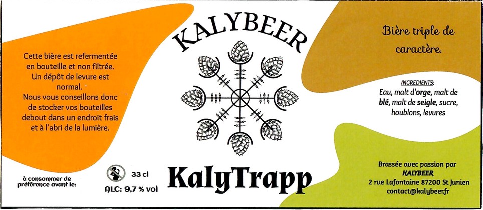 Etiquette BRASSERIE KALYBEER 06