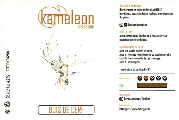 Etiquette BRASSERIE KAMELEON 02