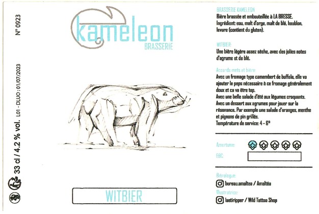 Etiquette BRASSERIE KAMELEON 04