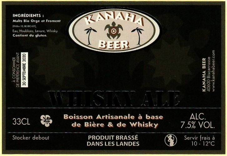 etiquette BRASSERIE KANAHA BEER 44