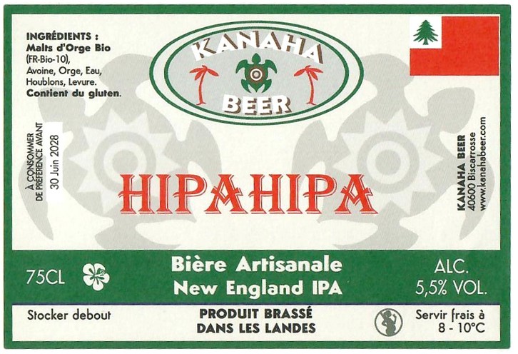 Etiquette BRASSERIE KANAHA 47