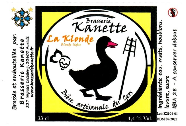 etiquette BRASSERIE KANETTE 10