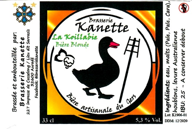 etiquette BRASSERIE KANETTE 11