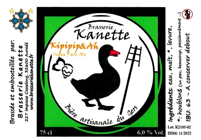 etiquette BRASSERIE KANETTE 14