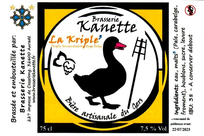 etiquette BRASSERIE KANETTE 17