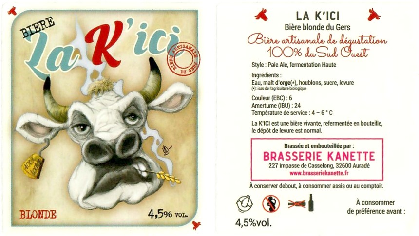 Etiquette BRASSERIE KANETTE 25