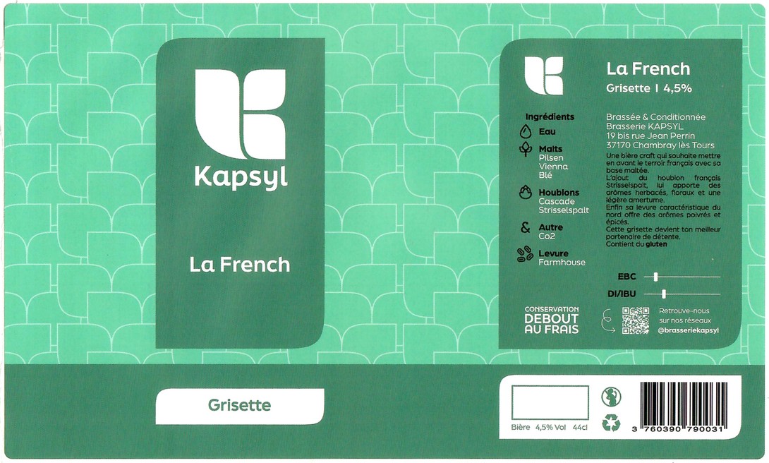 Etiquette BRASSERIE KAPSYL 19