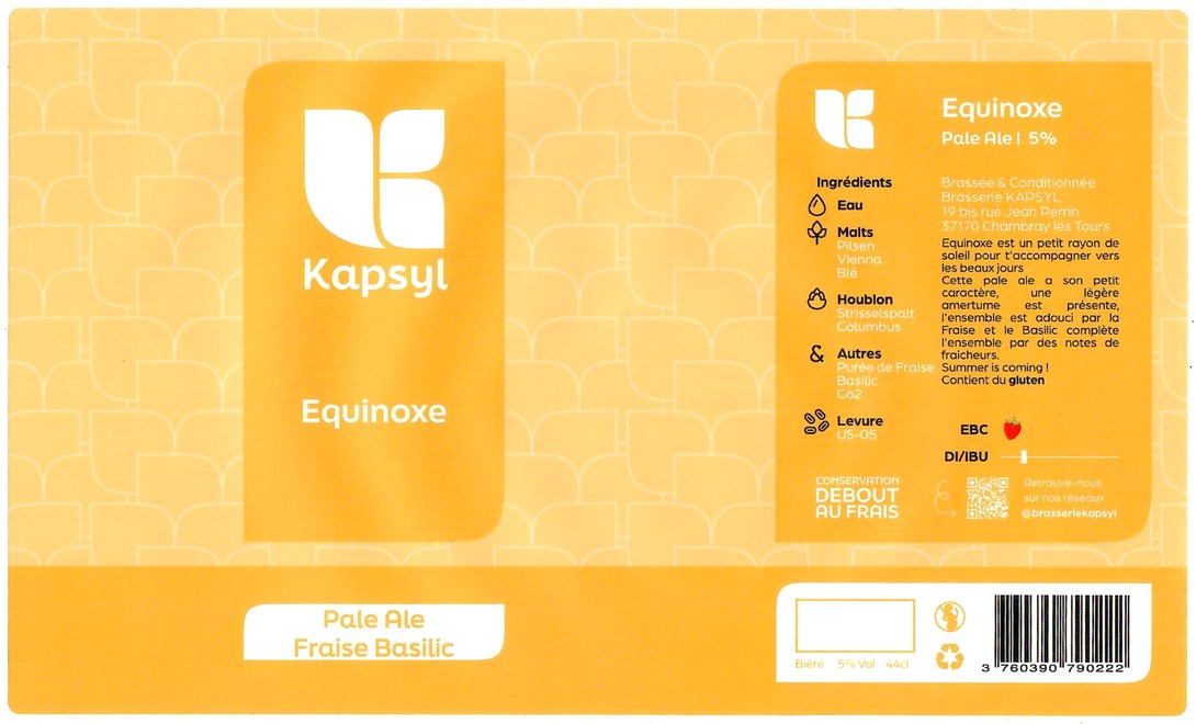 Etiquette BRASSERIE KAPSYL 20