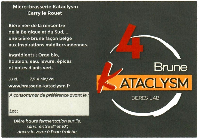 etiquette BRASSERIE KATACLYSM 10