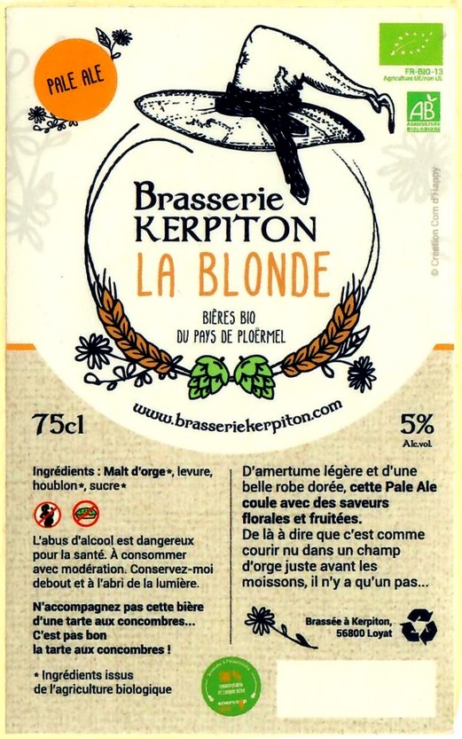 Etiquette BRASSERIE KERPITON 13