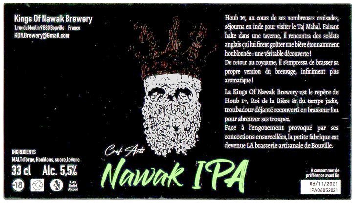 Etiquette BRASSERIE KINGS OF NAWAK 20