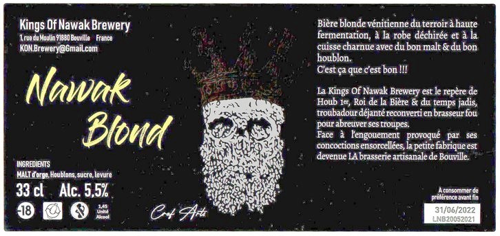 Etiquette BRASSERIE KINGS OF NAWAK 24