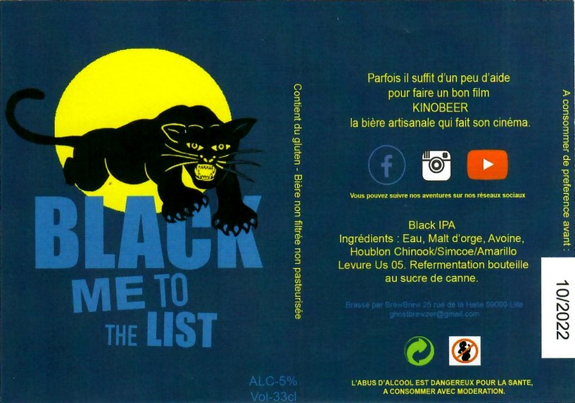 Etiquette BRASSERIE KINOBEER 03