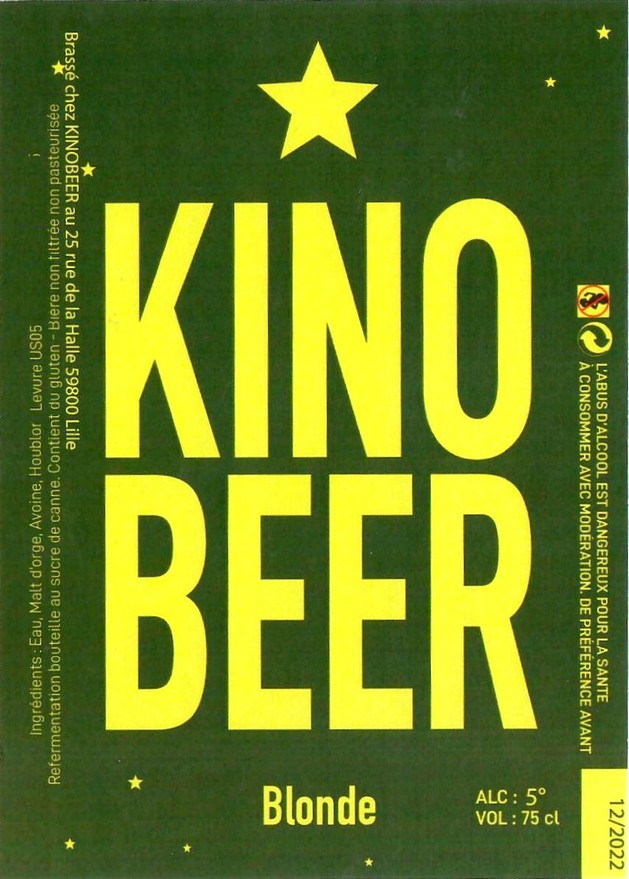 Etiquette BRASSERIE KINOBEER 04