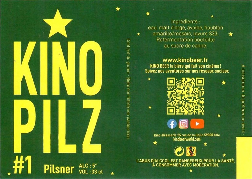 Etiquette BRASSERIE KINOBEER 09