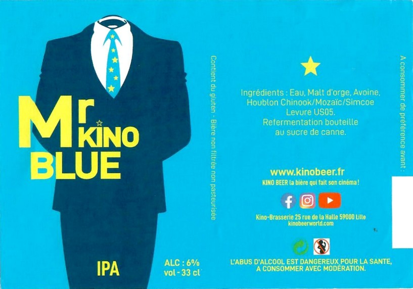 Etiquette BRASSERIE KINOBEER 11