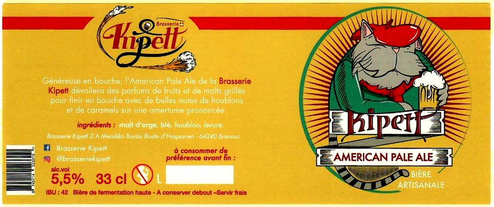 etiquette BRASSERIE KIPETT 15