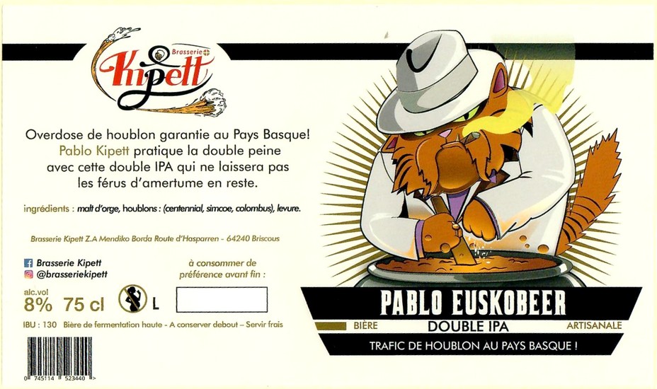 etiquette BRASSERIE KIPETT 33