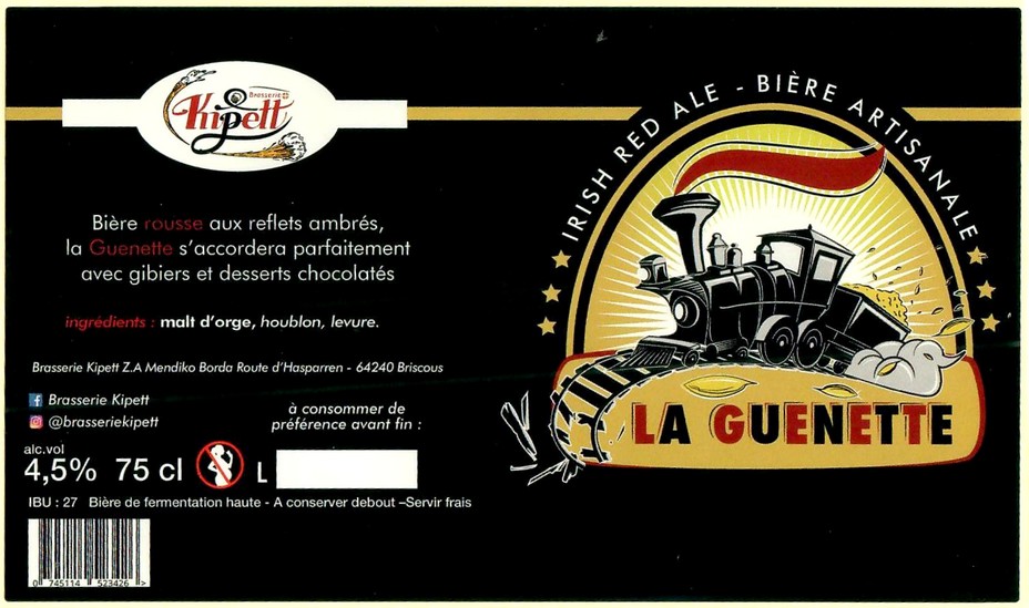 etiquette BRASSERIE KIPETT 38