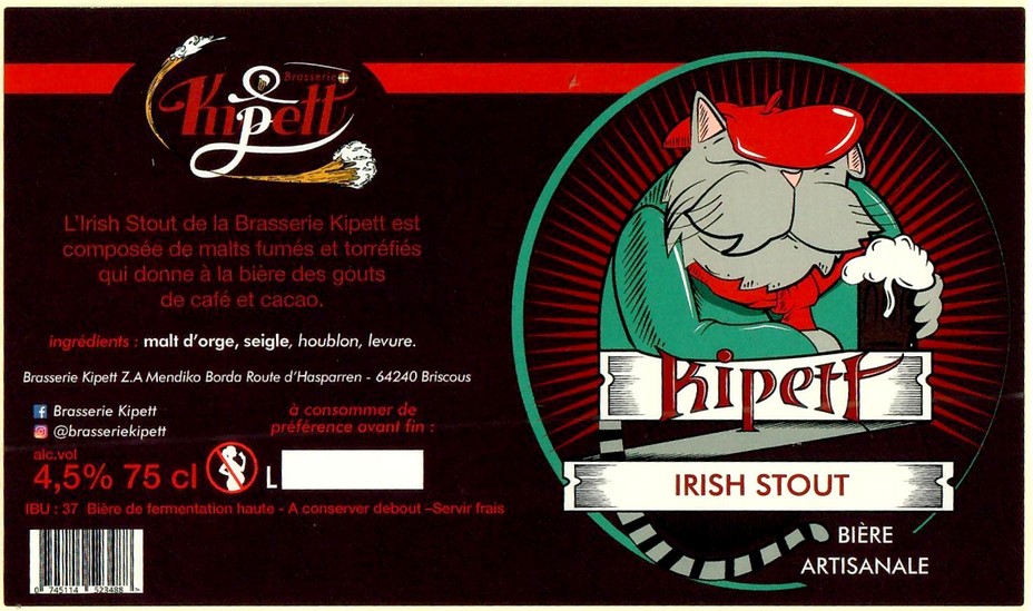 etiquette BRASSERIE KIPETT 40