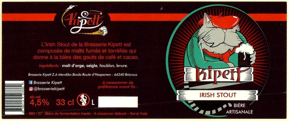 etiquette BRASSERIE KIPETT 42