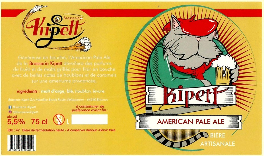 etiquette BRASSERIE KIPETT 45