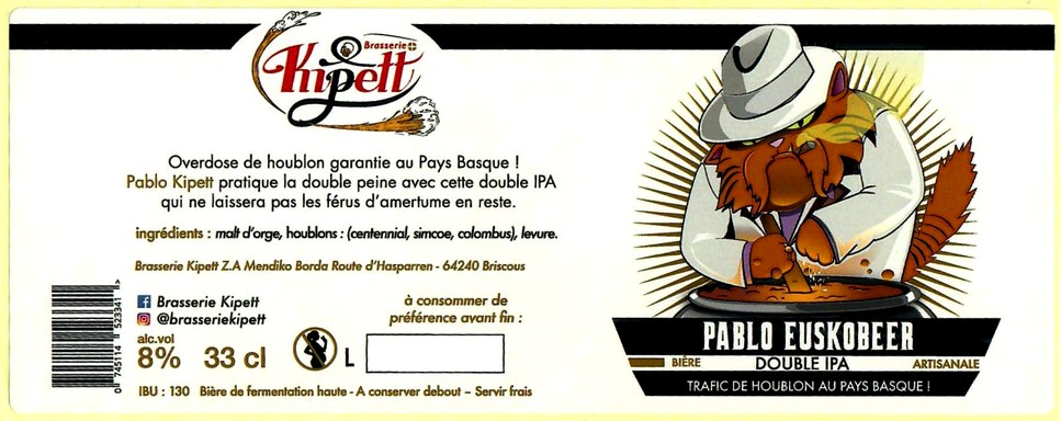 Etiquette BRASSERIE KIPETT 49