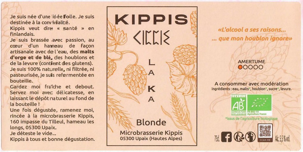 Etiquette BRASSERIE KIPPIS 03