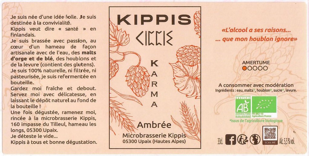 Etiquette BRASSERIE KIPPIS 04