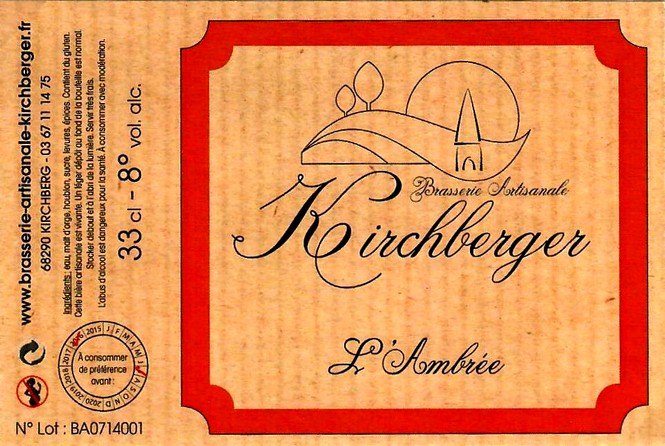 etiquette BRASSERIE KIRCHBERGER 13