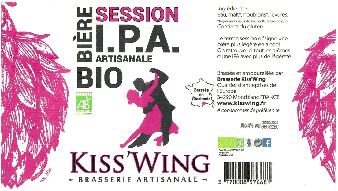 Etiquette BRASSERIE KISSWING 18