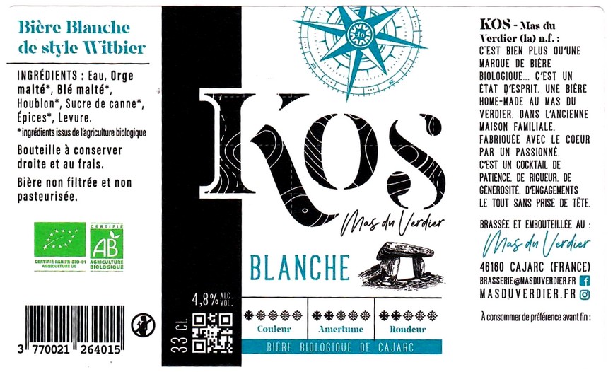 Etiquette BRASSERIE KOS 04