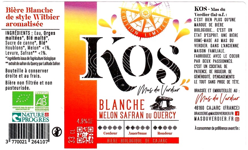 Etiquette BRASSERIE KOS 05