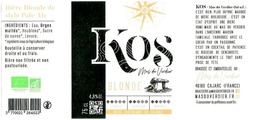 Etiquette BRASSERIE KOS 07