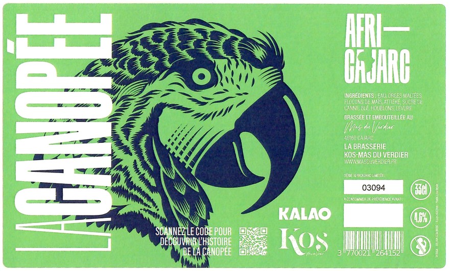 Etiquette BRASSERIE KOS 22