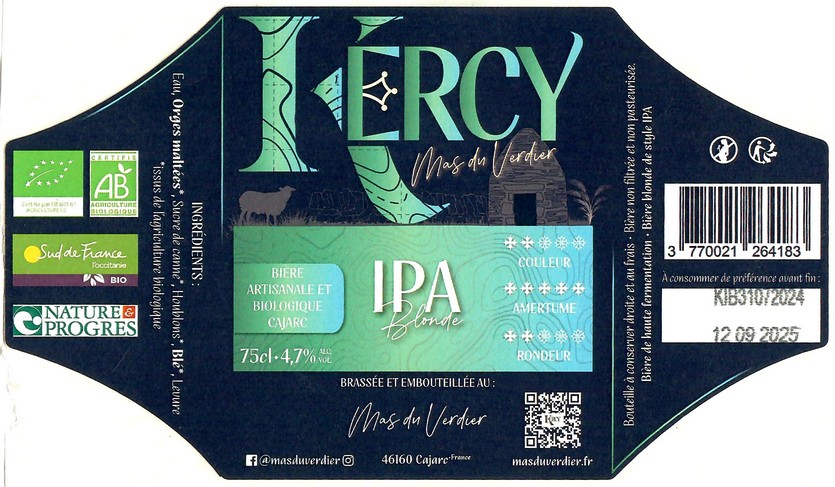 Etiquette BRASSERIE KOS 23