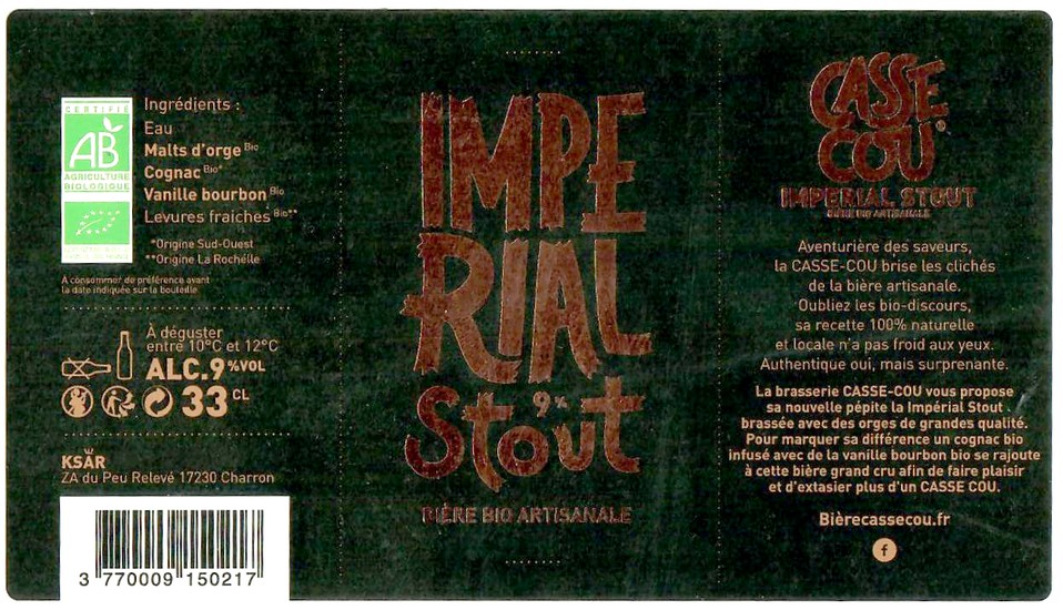 Etiquette BRASSERIE KSAR 02