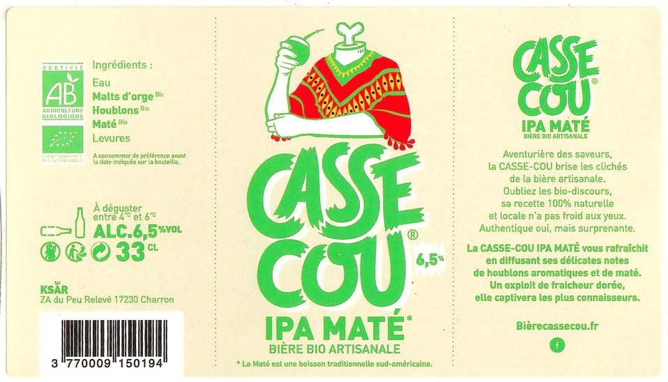 Etiquette BRASSERIE KSAR 03