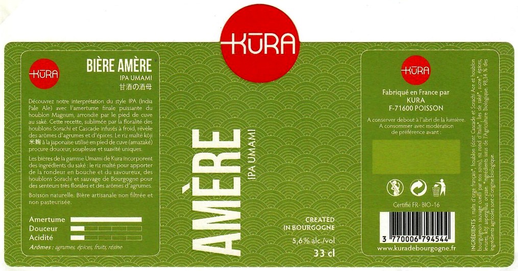 Etiquette BRASSERIE KURA 01