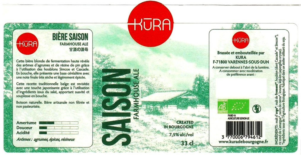 Etiquette BRASSERIE KURA 05