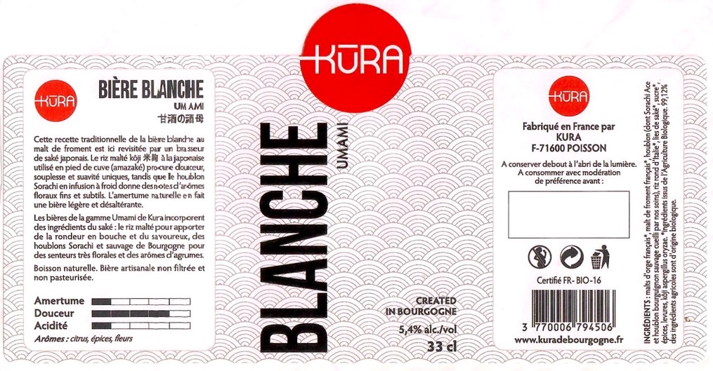 Etiquette BRASSERIE KURA 07