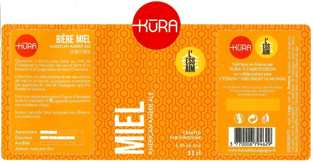 Etiquette BRASSERIE KURA 08