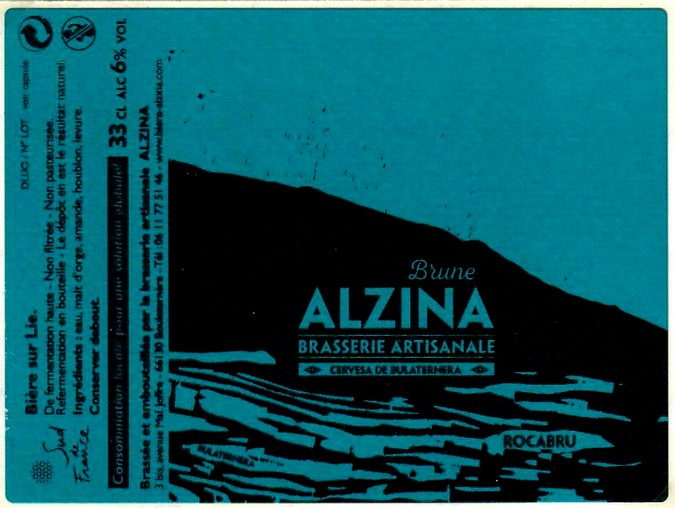 etiquette BRASSERIE L'ALZINA 03