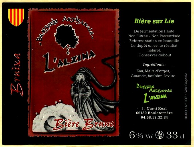 etiquette BRASSERIE L'ALZINA 04